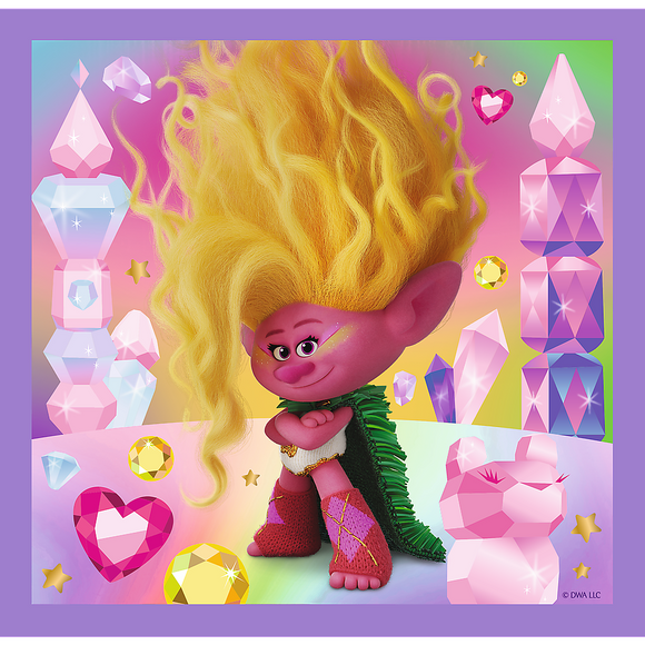 Trefl trolls puzzle 3 en 1 set trolls 3