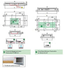 Receveur de douche plat NOVELLINI OLYMPIC PLUS beige 180x90 cm H 4,5cm