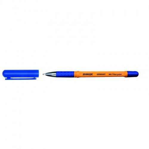 STANGER Ball Point Pens 0,7 finepoint Softgrip, blue, 1 pcs. 18000300056