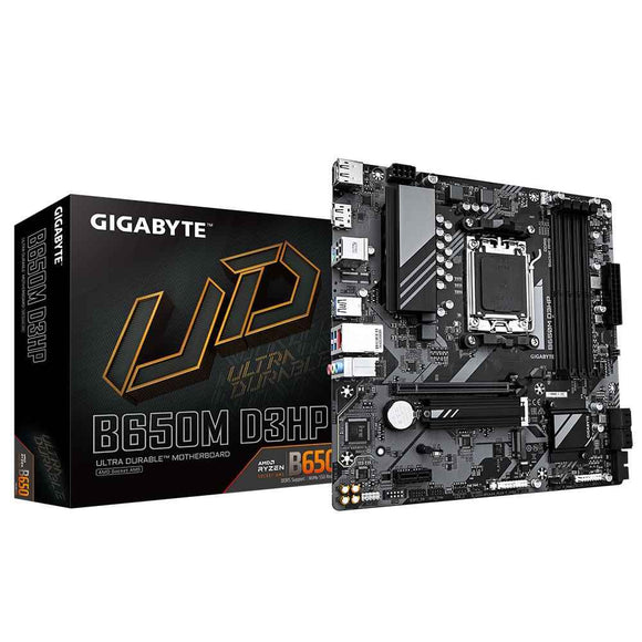 Mainboard|GIGABYTE|AMD B650|SAM5|Micro-ATX|Memory DDR5|Memory slots 4|B650MD3HP1.3