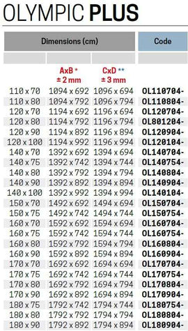 Receveur de douche plat NOVELLINI OLYMPIC PLUS gris 120x70 cm H 4,5cm