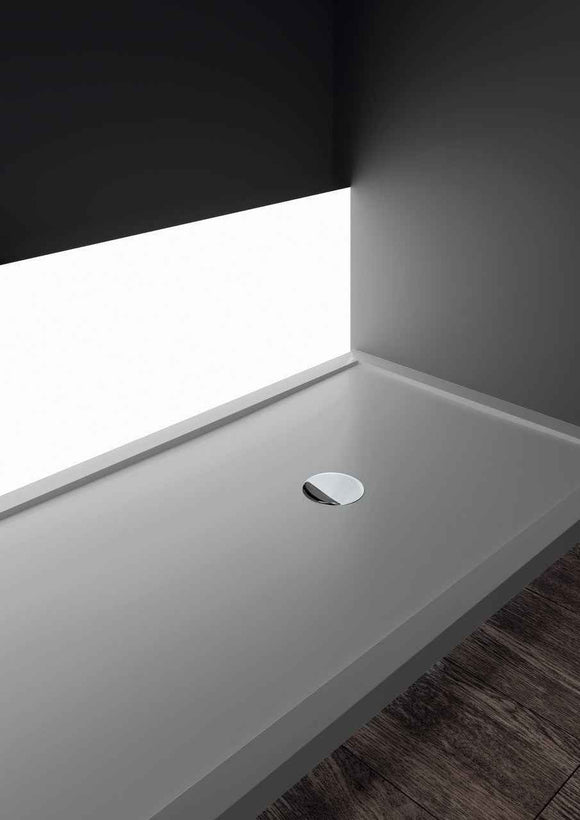 Receveur de douche plat NOVELLINI OLYMPIC PLUS gris 170x90 cm H 4,5cm