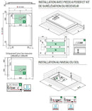 Receveur de douche recoupable NOVELLINI NOVOMATT blanc 120x100 cm