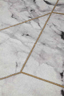 Tapis de salon moderne tissé plat MARBELO