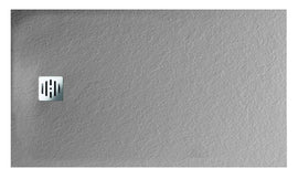 Receveur de douche recoupable NOVELLINI NOVOMATT gris 140x90 cm