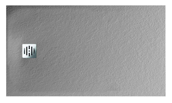 Receveur de douche recoupable NOVELLINI NOVOMATT gris 180x80 cm