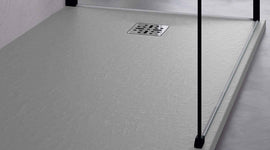 Receveur de douche recoupable NOVELLINI NOVOMATT gris 180x80 cm