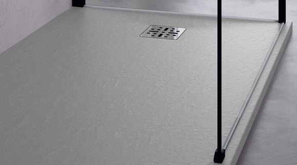 Receveur de douche recoupable NOVELLINI NOVOMATT gris 180x80 cm