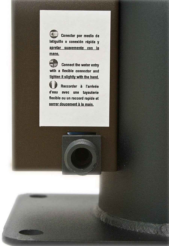 Douche de piscine solaire SQUARE 40L avec rince pieds