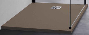 Receveur de douche recoupable NOVELLINI NOVOMATT cappuccino 80x80 cm