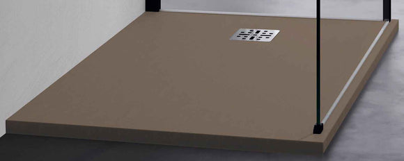 Receveur de douche recoupable NOVELLINI NOVOMATT cappuccino 80x80 cm