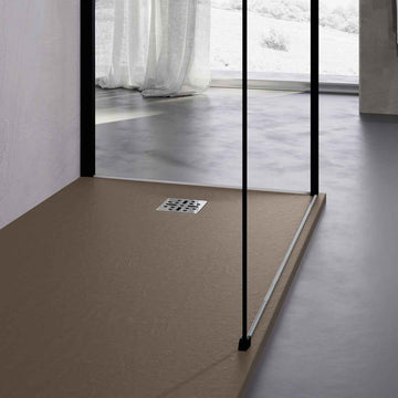 Receveur de douche recoupable NOVELLINI NOVOMATT cappuccino 180x90 cm