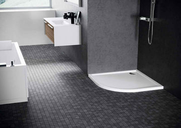 Receveur de douche ¼ de cercle NOVELLINI VICTORY blanc 100x100 cm H 4,5cm