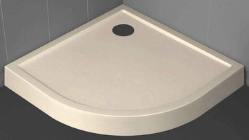 Receveur de douche ¼ de cercle NOVELLINI VICTORY beige 90x90cm H 11,5cm