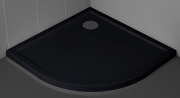 Receveur de douche ¼ de cercle NOVELLINI VICTORY noir 80x80 cm H 4,5cm - 0