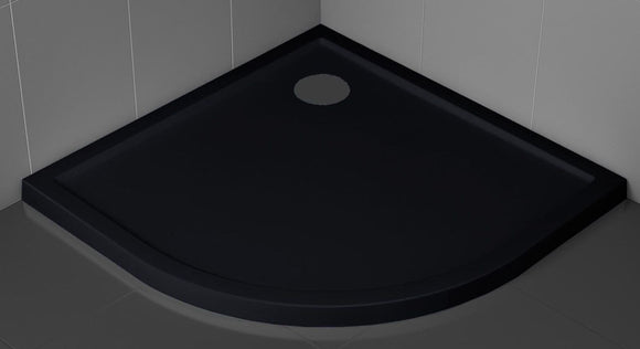 Receveur de douche ¼ de cercle NOVELLINI VICTORY noir 80x80 cm H 4,5cm