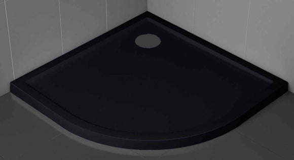 Receveur de douche ¼ de cercle NOVELLINI VICTORY noir 90x90 cm H 4,5cm