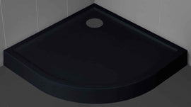 Receveur de douche ¼ de cercle NOVELLINI VICTORY noir 80x80 cm H 11,5cm