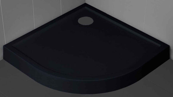 Receveur de douche ¼ de cercle NOVELLINI VICTORY noir 80x80 cm H 11,5cm
