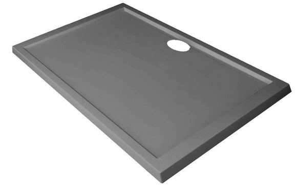 Receveur de douche NOVELLINI OLYMPIC gris 120x80 cm avec bonde H 4,5cm