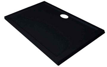 Receveur de douche NOVELLINI OLYMPIC noir 100x70 cm avec bonde H 4,5cm