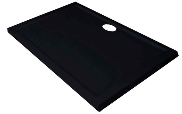 Receveur de douche NOVELLINI OLYMPIC noir 100x80 cm avec bonde H 4,5cm