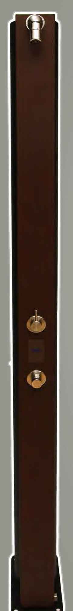 Douche de piscine solaire ULTIMATE 40L avec rince pieds temporisé