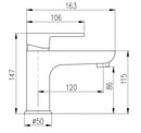Mitigeur lavabo VLTAVA en laiton doré noir mat sans siphon-1