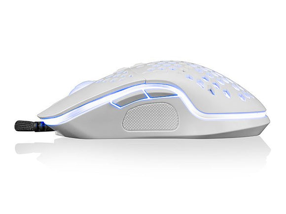 Logic Wired LM-STARR-ONE-LIGHT Gaming Mouse with USB / 1.8m / 6400 DPI / White