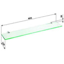 Etagère, tablette murale de douche ALFA en verre 60 x 12 x 2cm