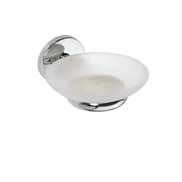 Porte-savon mural ALFA en verre sablé 12,5cmx5cmx13cm