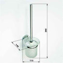 Brosse de toilettes ALFA bol en verre 39x14x11 cm