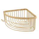 Porte-savon triangle d'angle COLORADO en laiton doré 20,5x20,5 cm