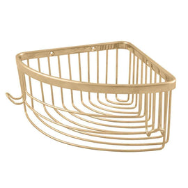 Porte-savon triangle d'angle COLORADO en laiton doré 20,5x20,5 cm