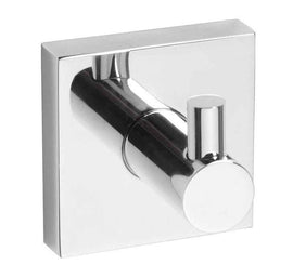 Patère simple mural BETA en laiton chromé 5,5 cm x 5,5 cm x 5 cm