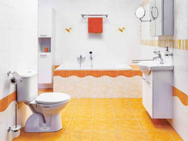 Etagère, porte-serviette en laiton chromé BETA 65,5 x21,5 x12 cm