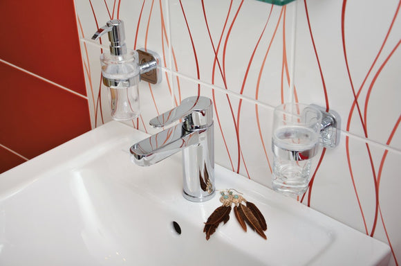 Mitigeur lavabo ZAMBEZE en laiton chromé avec siphon