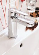 Mitigeur lavabo ZAMBEZE en laiton chromé avec siphon-5
