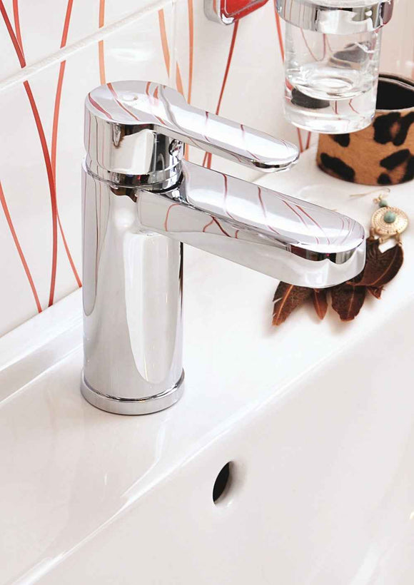 Mitigeur lavabo ZAMBEZE en laiton chromé sans siphon