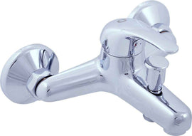 Mitigeur baignoire mural SAZAVA en laiton chromé