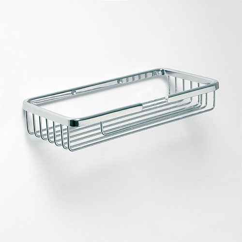 Porte-savon rectangulaire CYTRO en acier brossé 23x12x3 cm