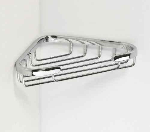 Porte-savon d'angle CYTRO en laiton chromé 23x13x3 cm