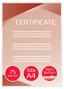 Pochettes de plastification GBC A4, 75 mic, transparentes, paquet (100 pièces)