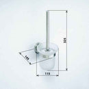 Brosse murale de toilettes NEO, bol en verre 32,5x14,5x11,5cm