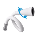 Mitigeur évier flexible à mémoire de forme SAZAVA en laiton chromé blanc-3