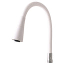 Mitigeur évier mural flexible à mémoire de forme SAZAVA en laiton chromé blanc-6