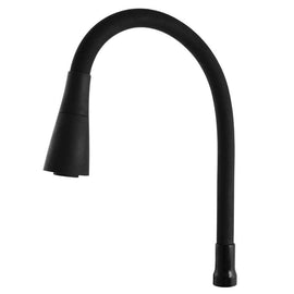 Mitigeur évier mural flexible à mémoire de forme SEINA en laiton noir