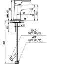 Mitigeur lavabo YUKON en laiton doré-1