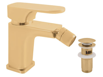Mitigeur bidet YUKON en laiton doré avec siphon - 0