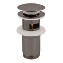 Mitigeur bidet YUKON en laiton métal gris brossé avec siphon-3